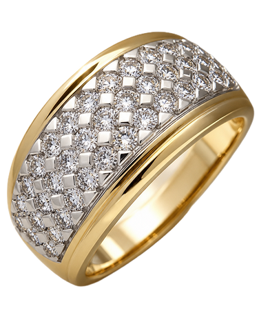 Diamond Ring - 14ct Yellow Gold Diamond Ring - 767635