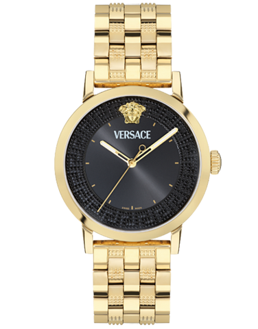 Versace - Albireo Qtz Black Dial Gold - VE0T00525 - 790204