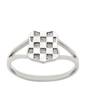 Gold Ring - 9ct White Gold Croatian Ring - 749473