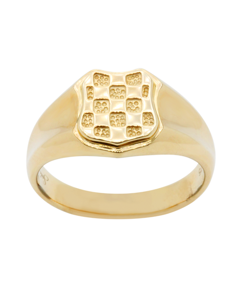 Gold Ring - 9ct Yellow Gold Croatian Ring - 741120