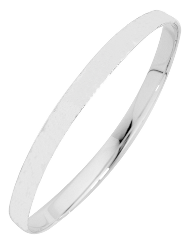 Silver Bangle - Sterling Silver 6mm Solid Bangle - 741761