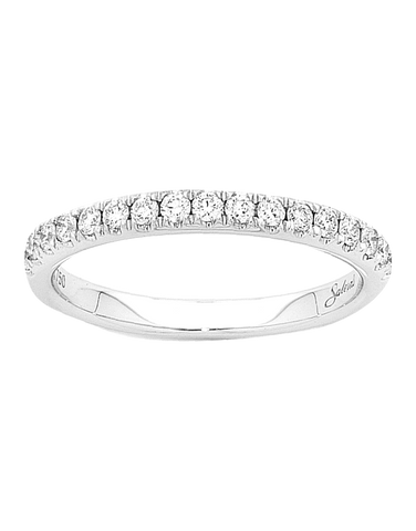 Wedding Band - 18ct White Gold Diamond Set Wedding Band - 746294