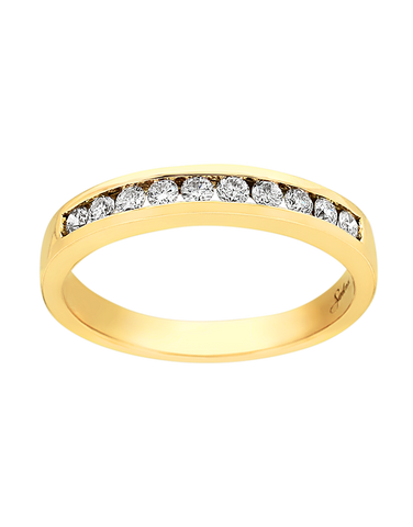 18ct Yellow Gold Diamond Set Wedding Band - 749651