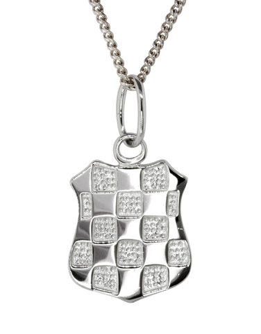 Sterling Silver Pendant - Sterling Silver Croatian Crest Pendant - Large - 753727