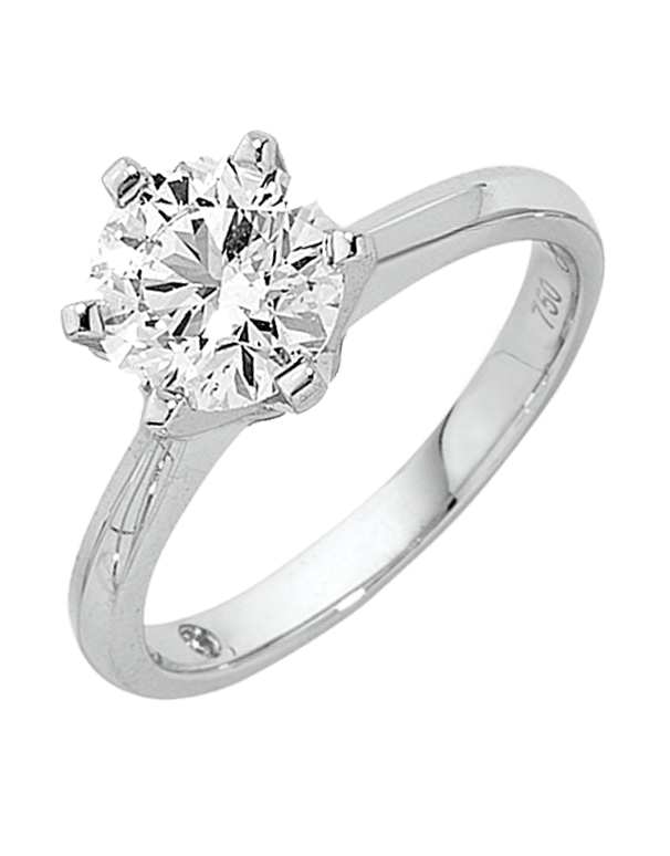 Diamond Ring - 1.00ct Round Brilliant Solitaire Engagement Ring - Salera's