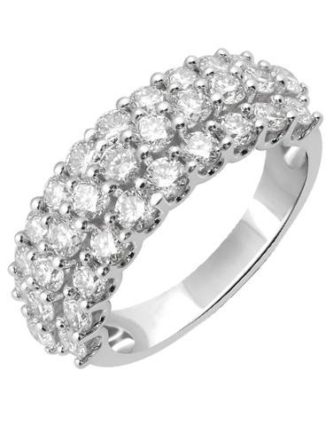 Diamond Ring - 14ct White Gold Diamond Ring - 755807