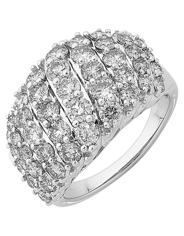 Diamond Ring - 10ct White Gold Diamond Ring - 756314