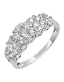Diamond Ring - 14ct White Gold Diamond Cluster Ring - 756349 - Salera's