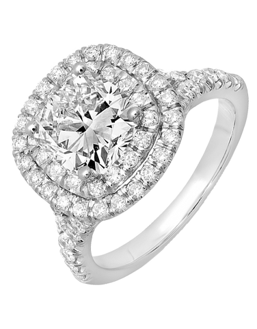 Diamond Ring - 18ct White Gold Diamond Ring - 758114