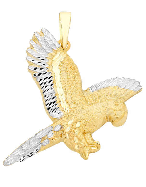 14k gold eagle online pendant