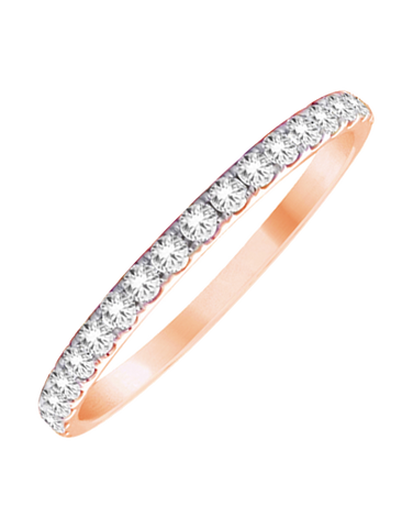 Rose Gold Ring - 18ct Rose Gold Diamond Ring - 760272