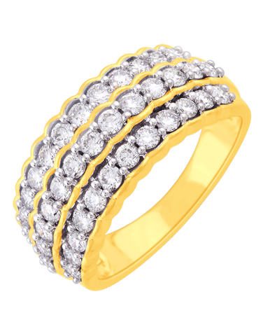 Diamond Ring - 14ct Yellow Gold Diamond Ring - 761379
