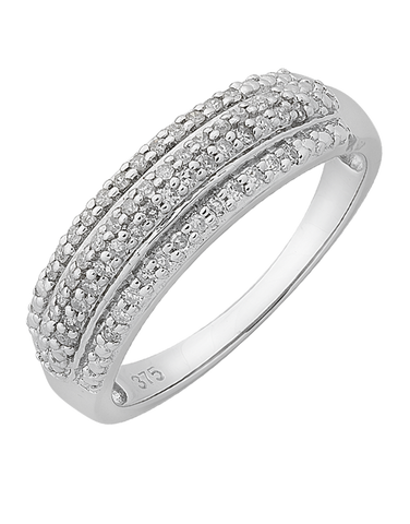 Diamond Ring - 9ct White Gold Diamond Ring - 765924