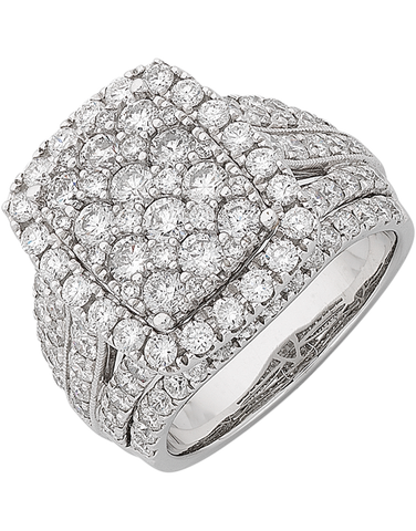 Diamond Ring - 14ct White Gold 3.00ct Diamond Ring - 766209