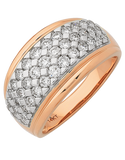 Diamond Ring - 14ct Rose Gold Diamond Ring - 767634 - Salera's