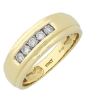 Men's Ring - Yellow Gold Diamond Ring - 767642 - Salera's Melbourne, Victoria and Brisbane, Queensland Australia
