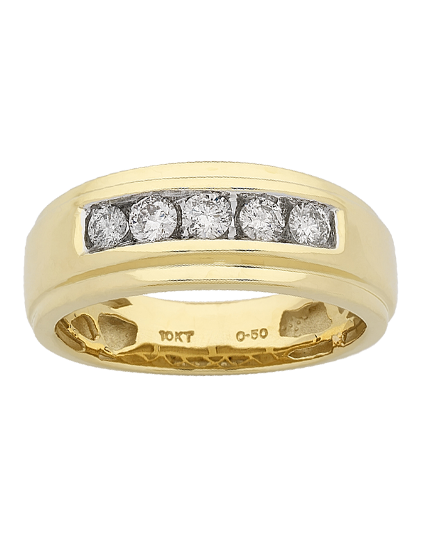 Mens 10k online gold diamond rings