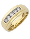 Men's Ring - Yellow Gold Diamond Ring - 767644 - Salera's Melbourne, Victoria and Brisbane, Queensland Australia