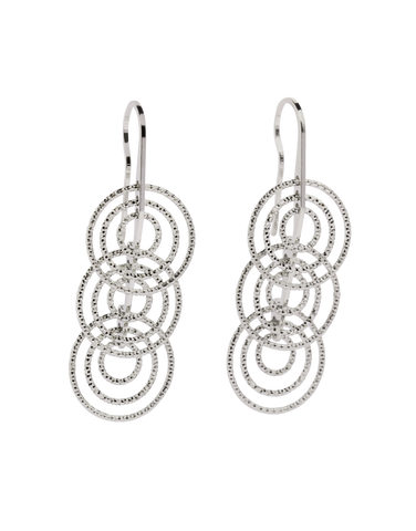Luna - Sterling Silver Drop Hook Earrings - 770547