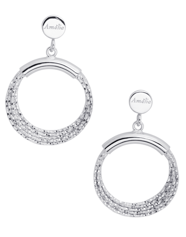 Mode d'Amelie - Sterling Silver Drop Earrings - 770586