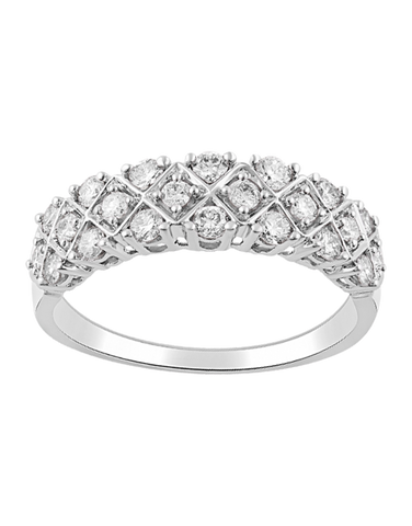 Diamond Ring - 14ct White Gold Diamond Ring - 770711