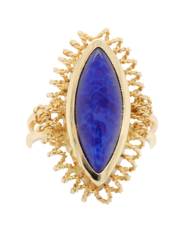 Heritage Collection - 18ct Yellow Gold Lapis Ring - 770965