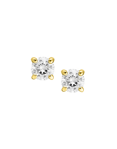 Diamond Studs - 10ct Yellow Gold Diamond Stud Earrings - 771745
