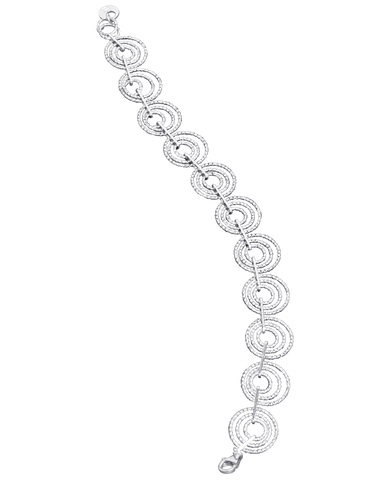 Luna - Sterling Silver Multi Ring Bracelet - 780819
