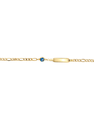Gold Bracelet -  10ct Yellow Gold ID Charm Bracelet - 781314