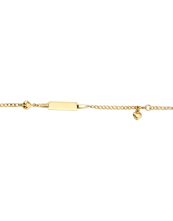 Gold Bracelet - 10ct Yellow Gold ID Charm Bracelet - 781357