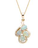 Opal Pendant - 9ct Yellow Gold Solid Pendant - 783349