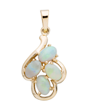 Opal Pendant - 9ct Yellow Gold Solid Pendant - 783349