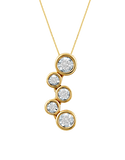 14ct Yellow Gold Diamond Pendant & Earrings Set