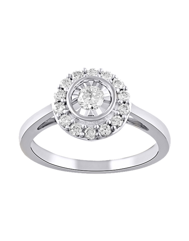 14ct White Gold Diamond Ring - 783736