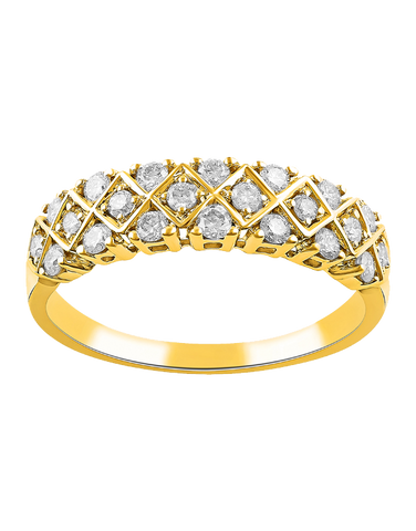 Diamond Ring - 14ct Yellow Gold Diamond Ring - 783793