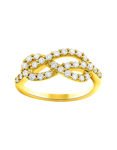 14ct Yellow and White Gold Diamond Ring - 783910