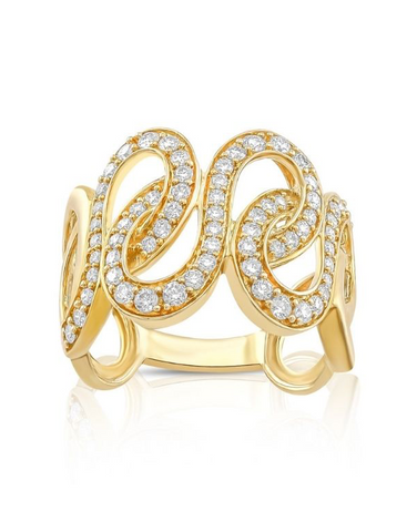 Diamond Ring - 14ct Yellow Gold Diamond Ring - 786872