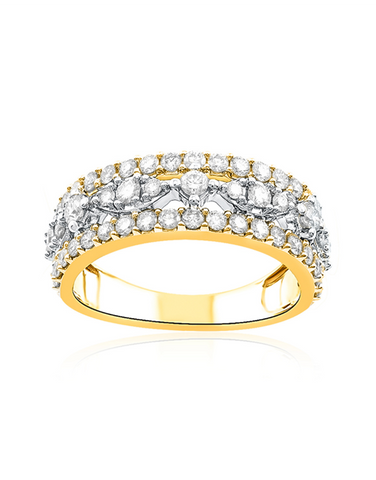 Diamond Ring - 14ct Yellow Gold Diamond Ring - 786875
