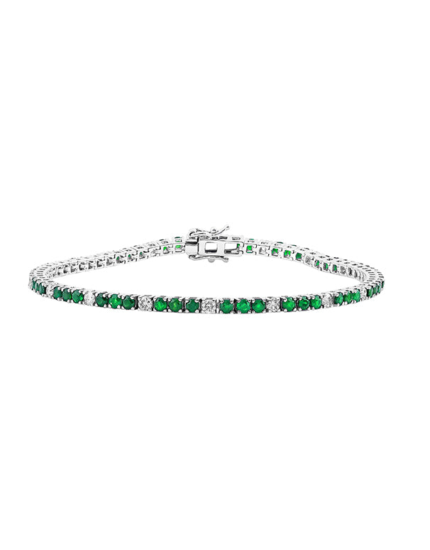 Pirouette Large Emerald Bracelet – AZLEE Jewelry
