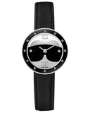 Fendi My Way Karlito, Round curved case watch with fur colar - F363021611D1 - 770101