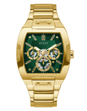Guess - Gents Phoenix Green Dial Gold Tone Watch - GW0456G3 - 785678