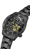 Guess - Gents Axle Black Dial Yellow Accent Watch - GW0488G3 - 785681