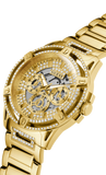 Guess - Gents King Gold Tone Crystal Watch - GW0497G2  - 785674