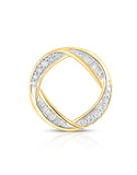 10ct Yellow Gold Circle Diamond Pendant - 785902