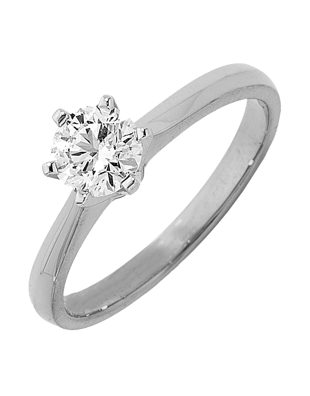 Diamond Ring - 0.50ct Round Brilliant Solitaire Engagement Ring - Salera's