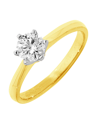 Diamond Ring - 0.40ct Round Brilliant Solitaire Engagement Ring
