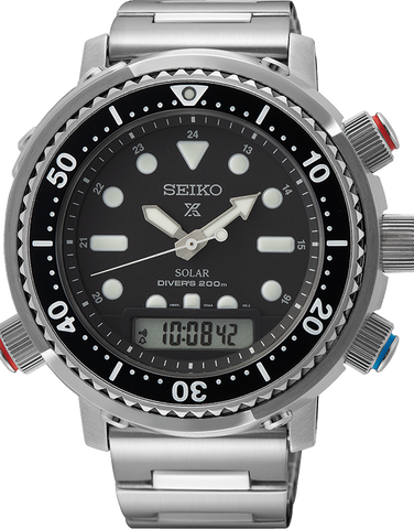 Seiko - Prospex Mens Solar Hybrid Divers D200M Watch - SNJ033P - 785745