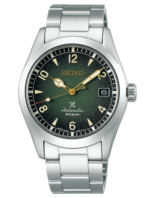 Seiko GENTS PROSPEX ALPINIST GREEN DIAL METAL BAND SPB155J 78194