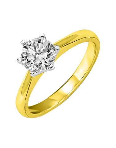 Diamond Ring - 0.70ct Round Brilliant Solitaire Engagement Ring